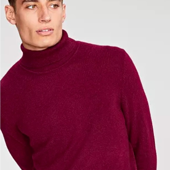 Club Room XL Cashmere Sweater Cabernet - Picture 2 of 6